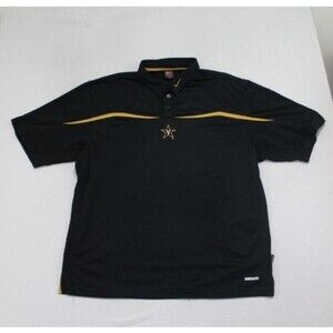 Nike Men Black Vanderbilt Polo Shirt NCAA Nike Team Size XXL